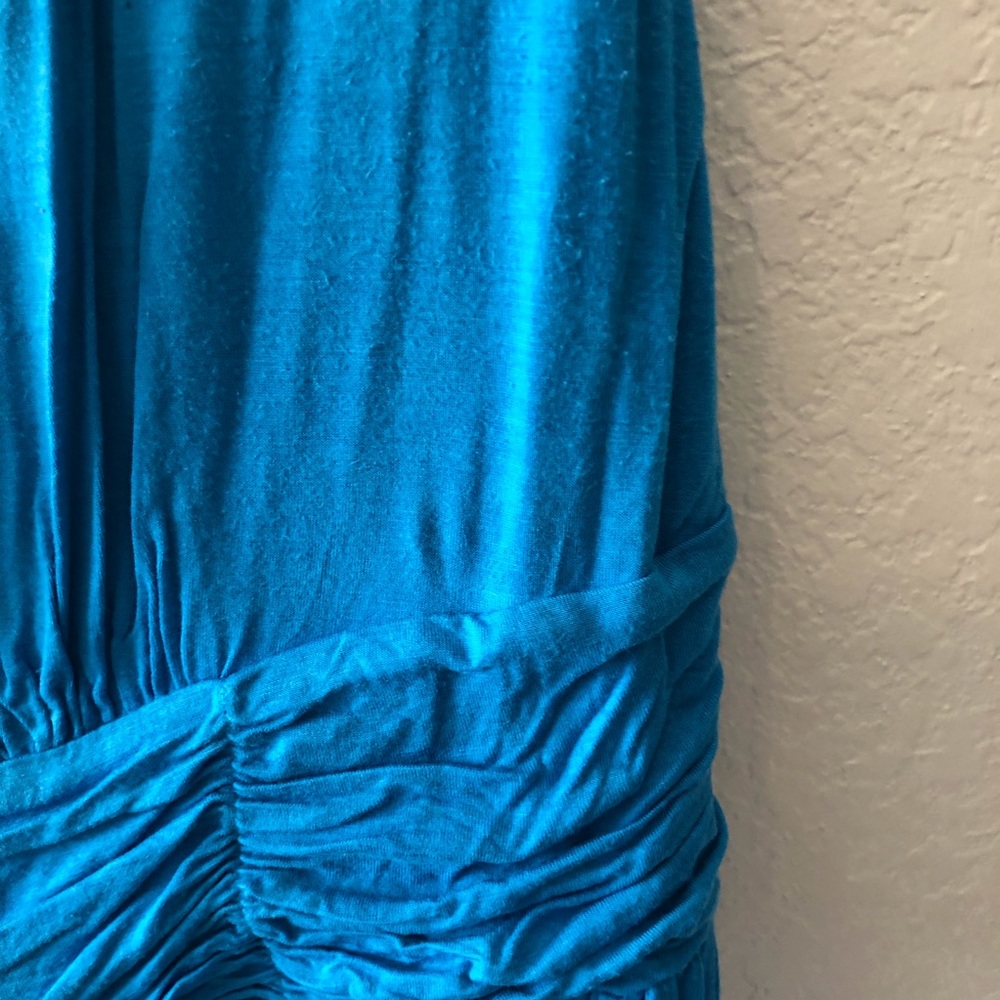 AGB Bright Sky Blue Scoop Neck Sleeveless Dress 2X - Picture 6 of 9